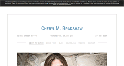 Desktop Screenshot of cherylmbradshaw.com