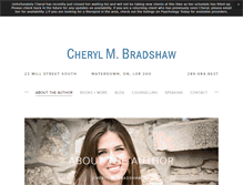 Tablet Screenshot of cherylmbradshaw.com